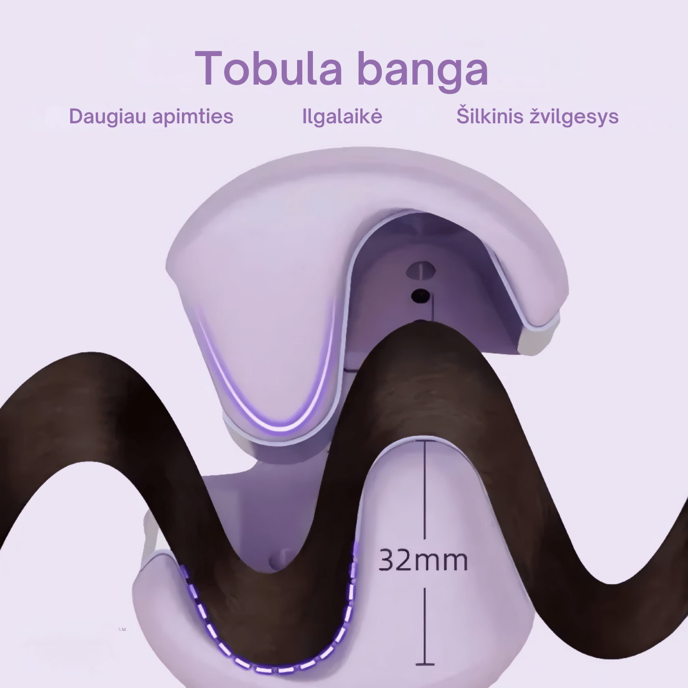 LuxeWave – glotninimo ir garbanojimo profesionalus formavimo įrankis - BaltijosGrozis.com