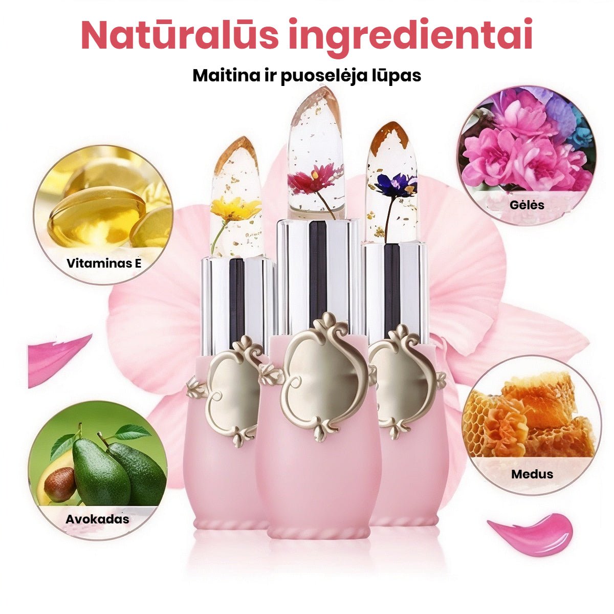 CrystalBloom - Unikalus spalvą keičiantis lūpdažis - BaltijosGrozis.com