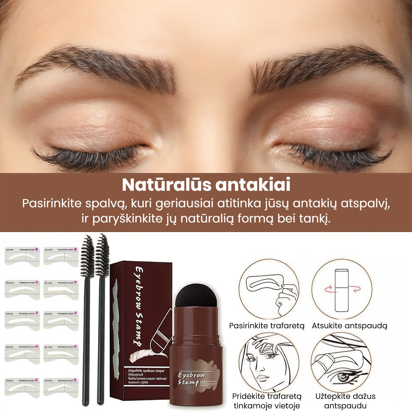 BrowLuxe - Antakių šablonai ir antspaudai tobulam įvaizdžiui - BaltijosGrozis.com