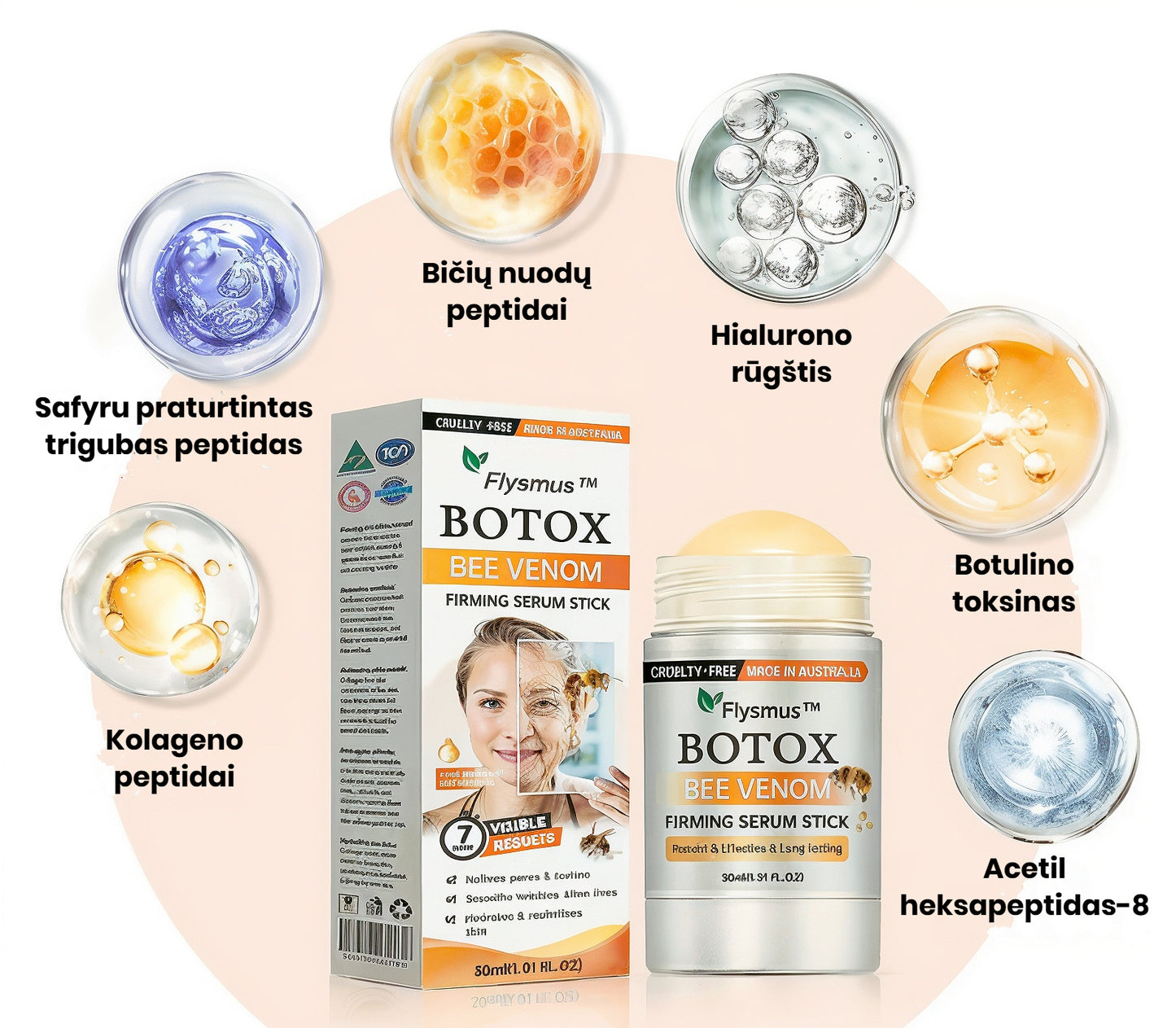 Dermavie - Stangrinantis kūno kremas su botulinu | Atrodysite puikiai akimirksniu - BaltijosGrozis.com