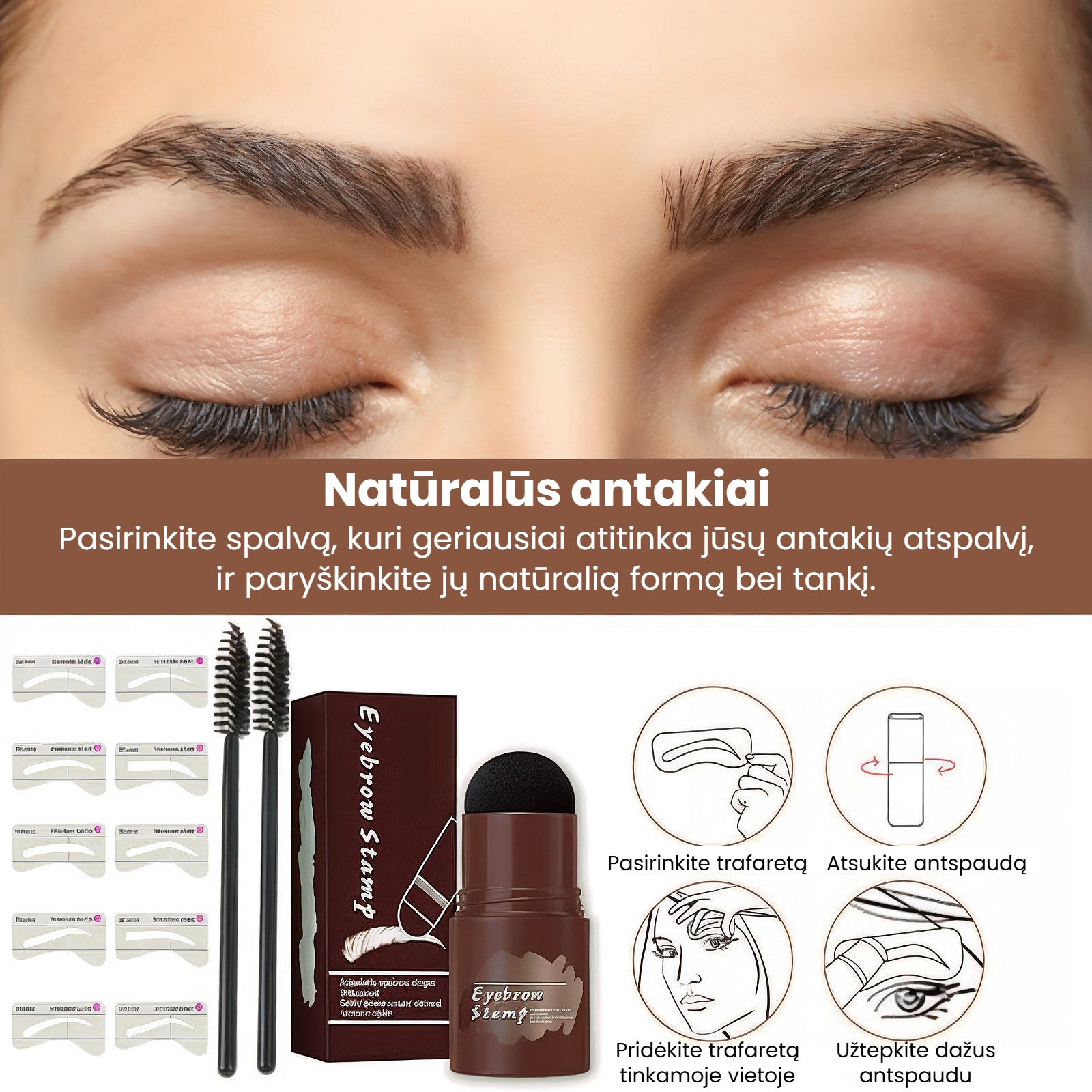 BrowLuxe - Antakių šablonai ir antspaudai tobulam įvaizdžiui - BaltijosGrozis.com