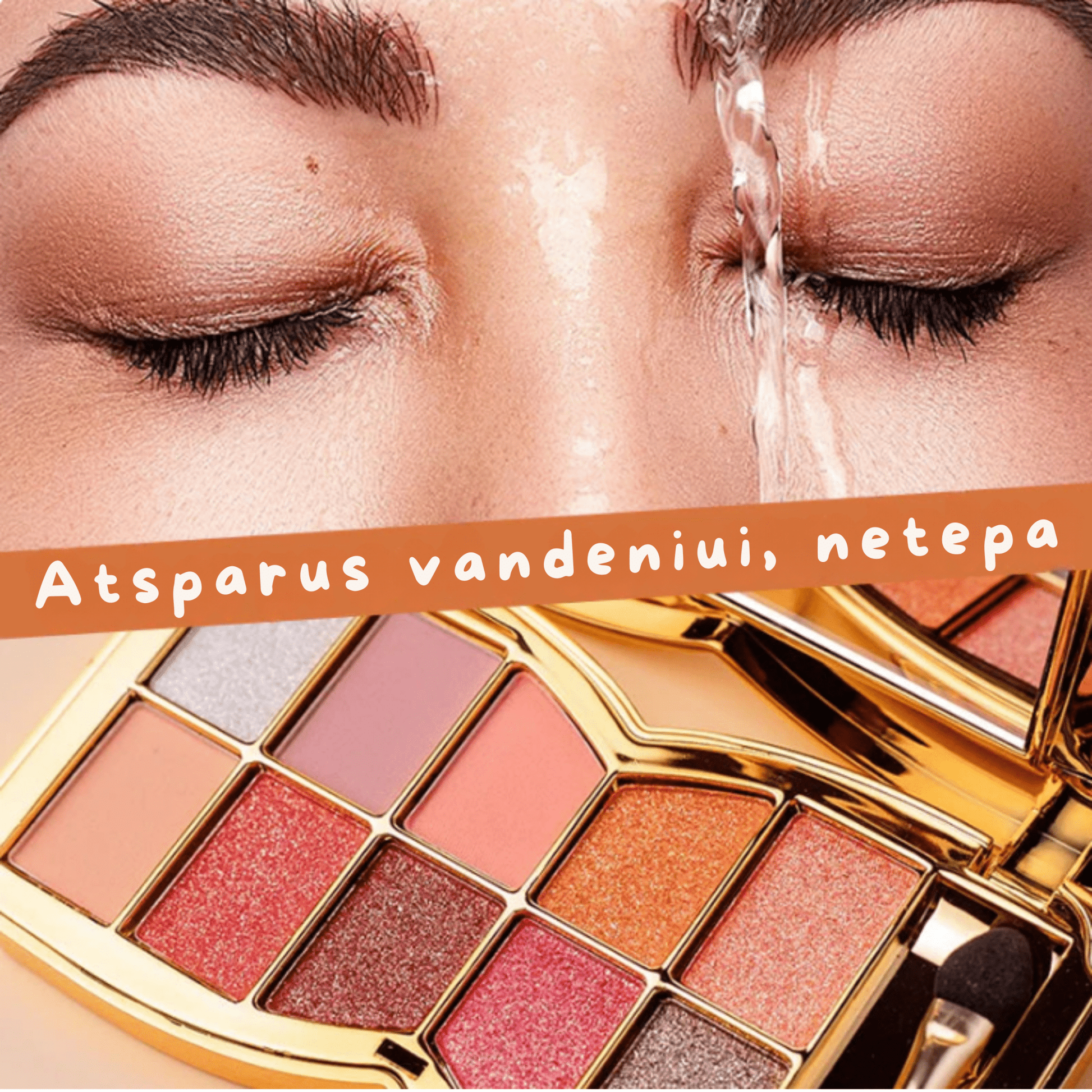 LuxeGlitz – 10 spalvų blizgių akių šešėlių paletė - BaltijosGrozis.com